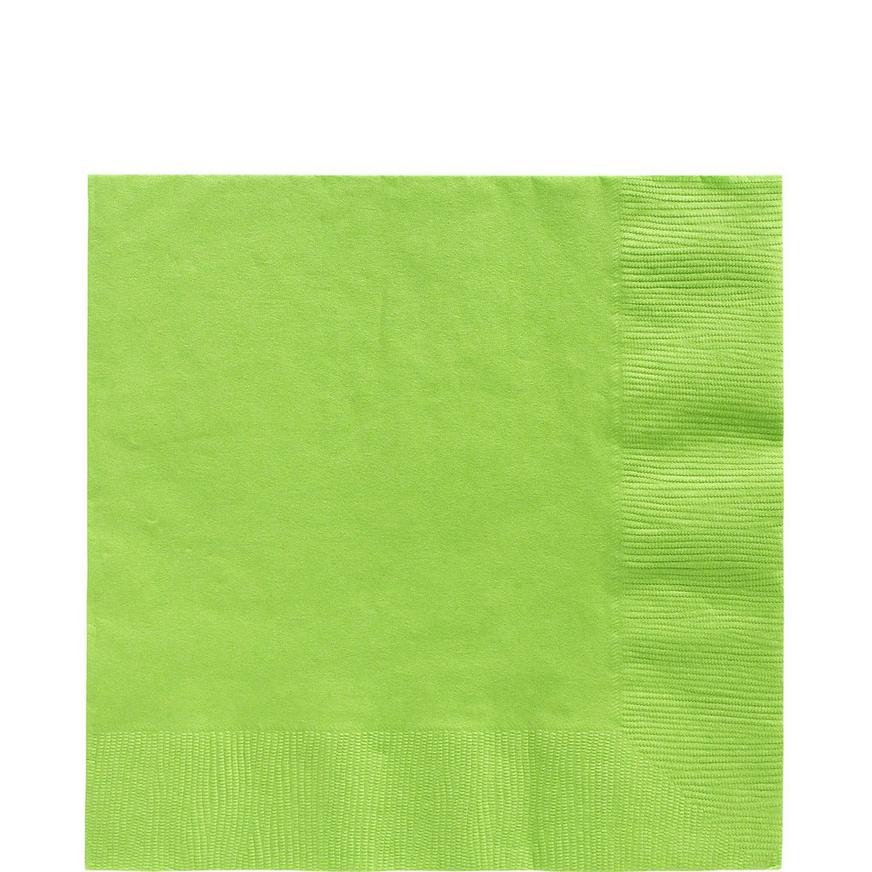 Kiwi Green Paper Lunch Napkins, 6.5in, 100ct